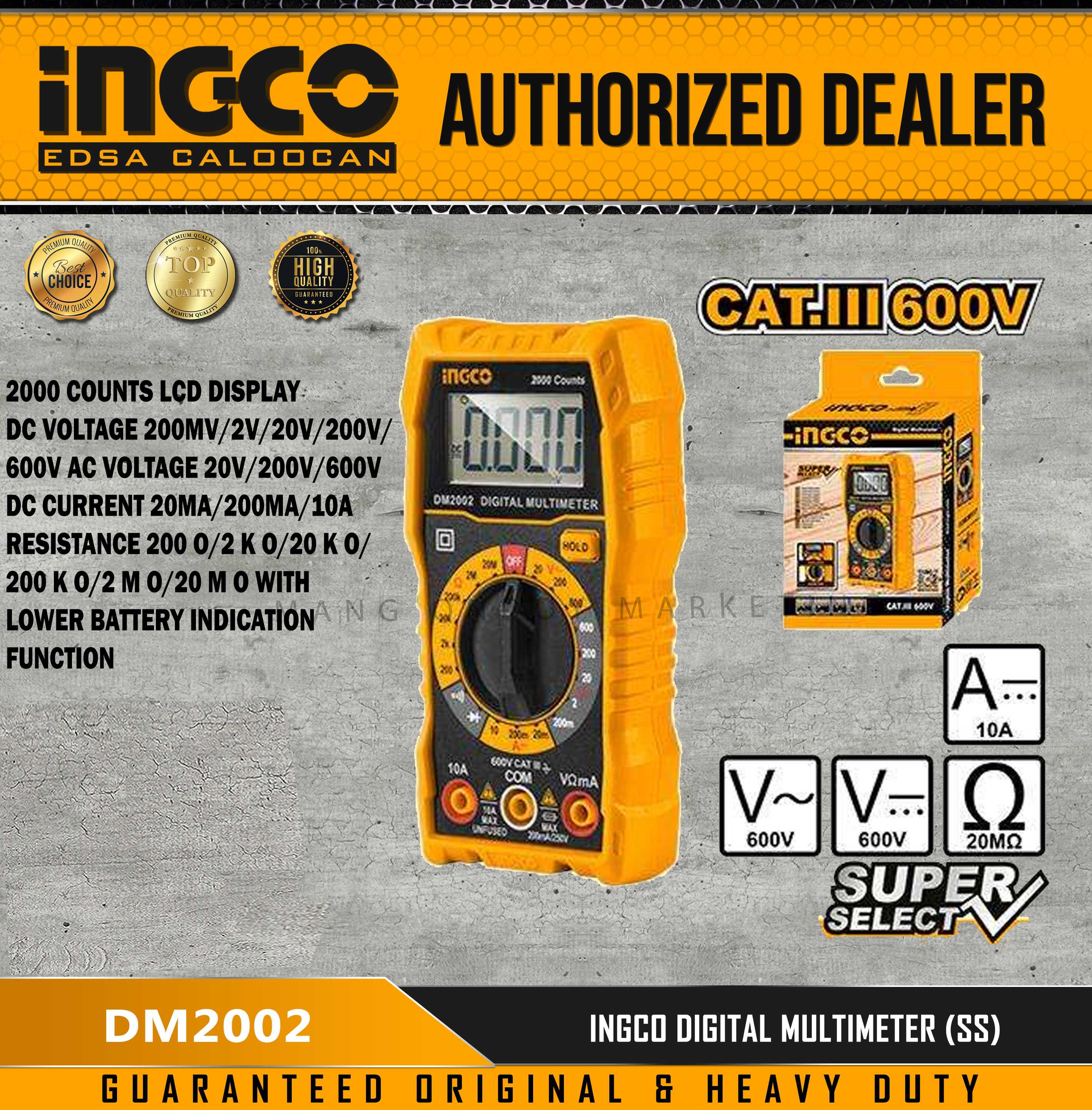 Ingco Digital Multimeter Ss Dm Lazada Ph