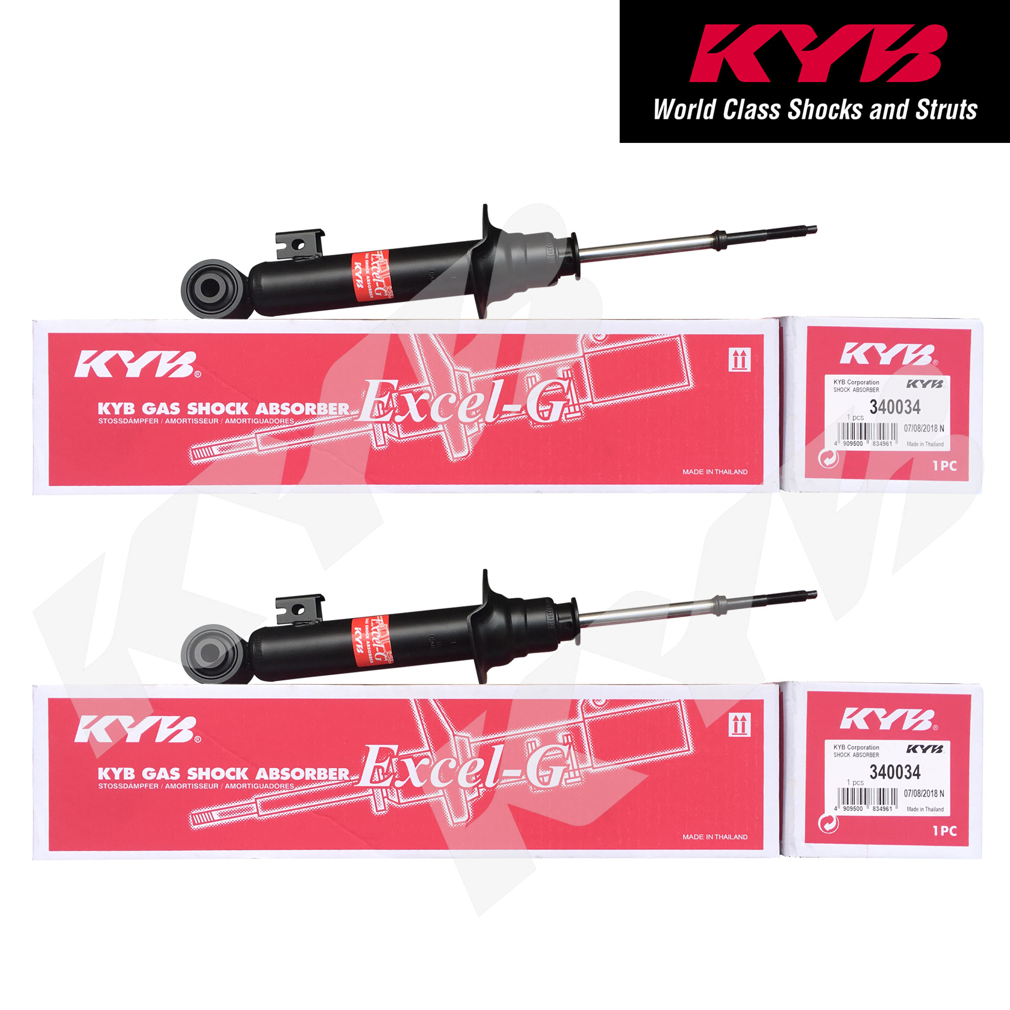 KYB 340034 For Mitsubishi Montero Sport Di D 2008 2021 Set Of 2 Front