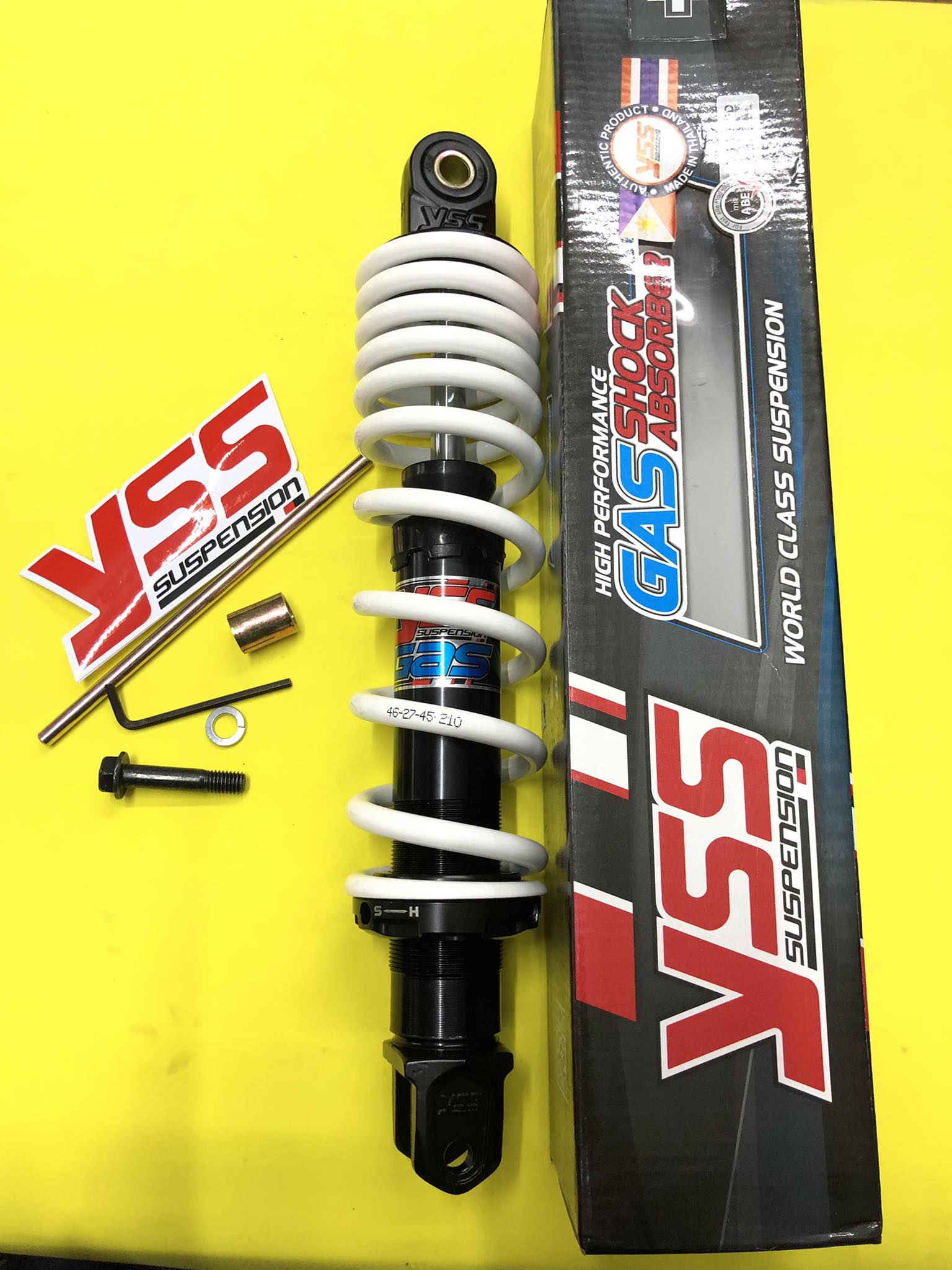 Yss Shock Dtg Plus Adjustable Mm For Mio Sporty Black White Lazada Ph