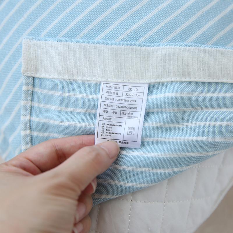 [Ở Tai] Ba Lớp Vải Xô Khăn Gối 100% 100% Cotton Nam Giới Và Phụ Nữ Người Lớn Vài Sinh Viên Duy Nhất Lớn Gối Khăn Mặt