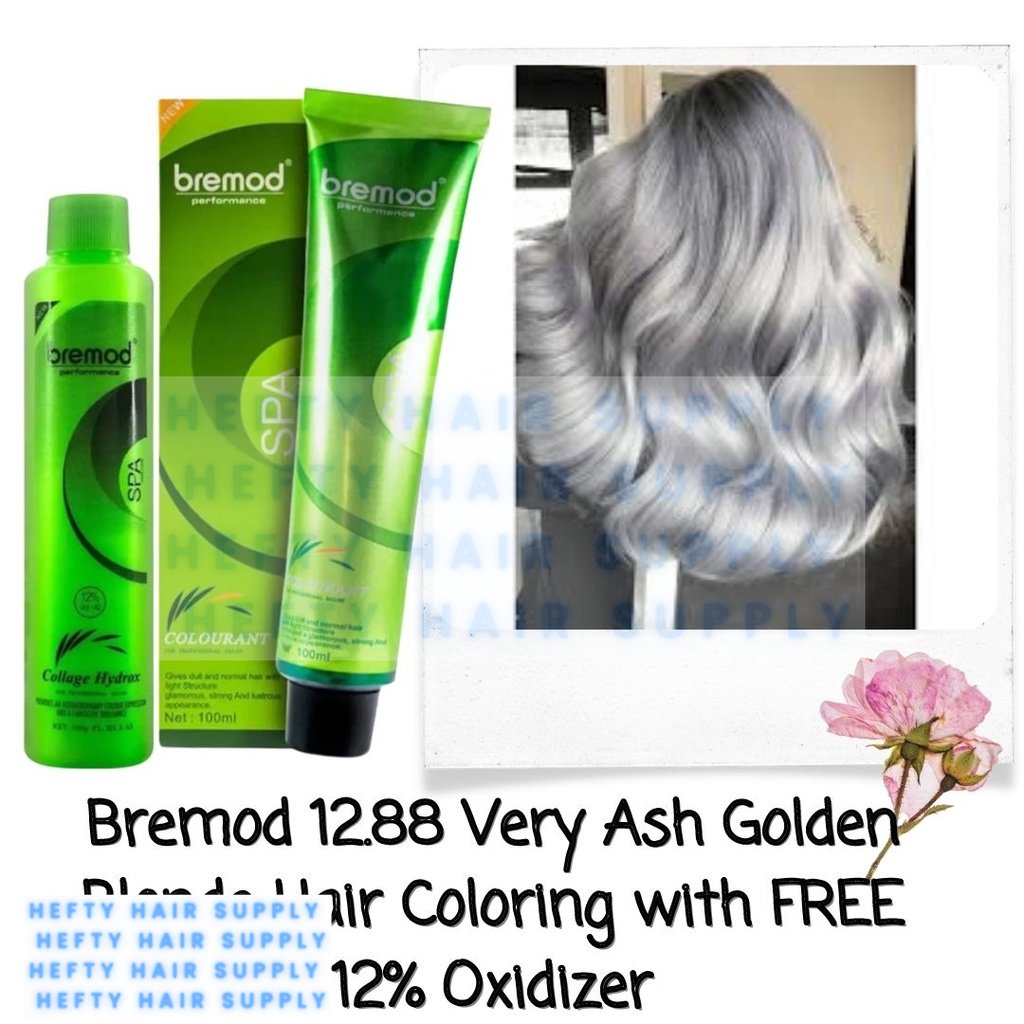 Very Ash Golden Blonde 12 88 Bremod Hair Color Cream Basic Colors