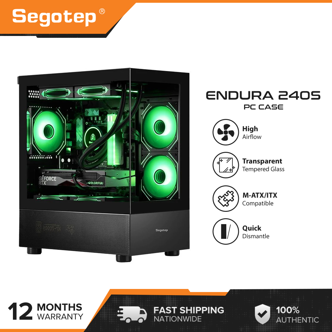 Segotep Endura S Pc Case M Atx Itx Supported Cooling Fans