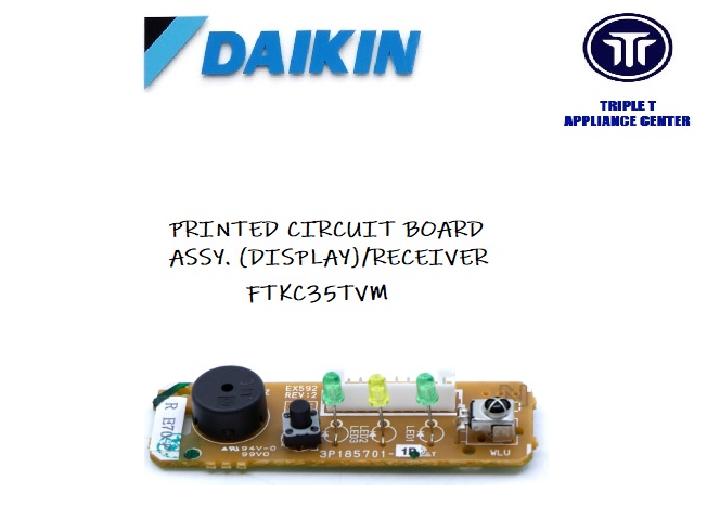 DAIKIN FTKC35TVM PCB DISPLAY RECEIVER Lazada PH