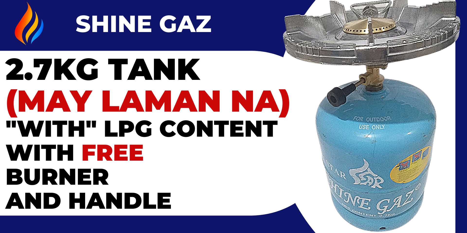 Shine Gaz Gas Tank Lpg Kg With Net Content Sealed May Laman With