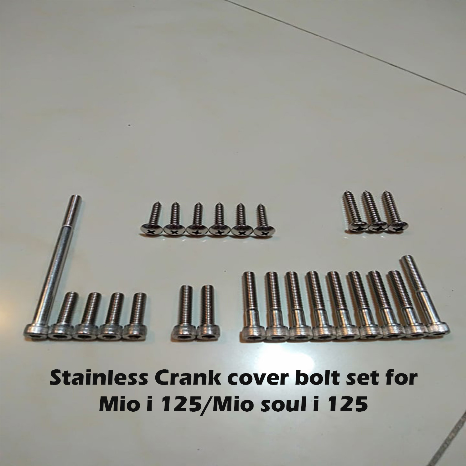 Stainless Bolt Crankcase Cover Set For Mio I Mio Soul I