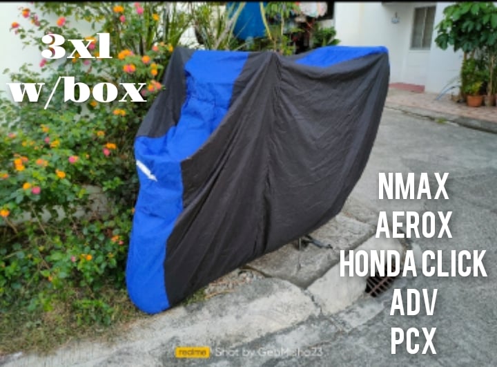 MOTOR COVER WITH BOX NMAX AEROX HONDA CLICK MIO SOUL I SIZE XXXL