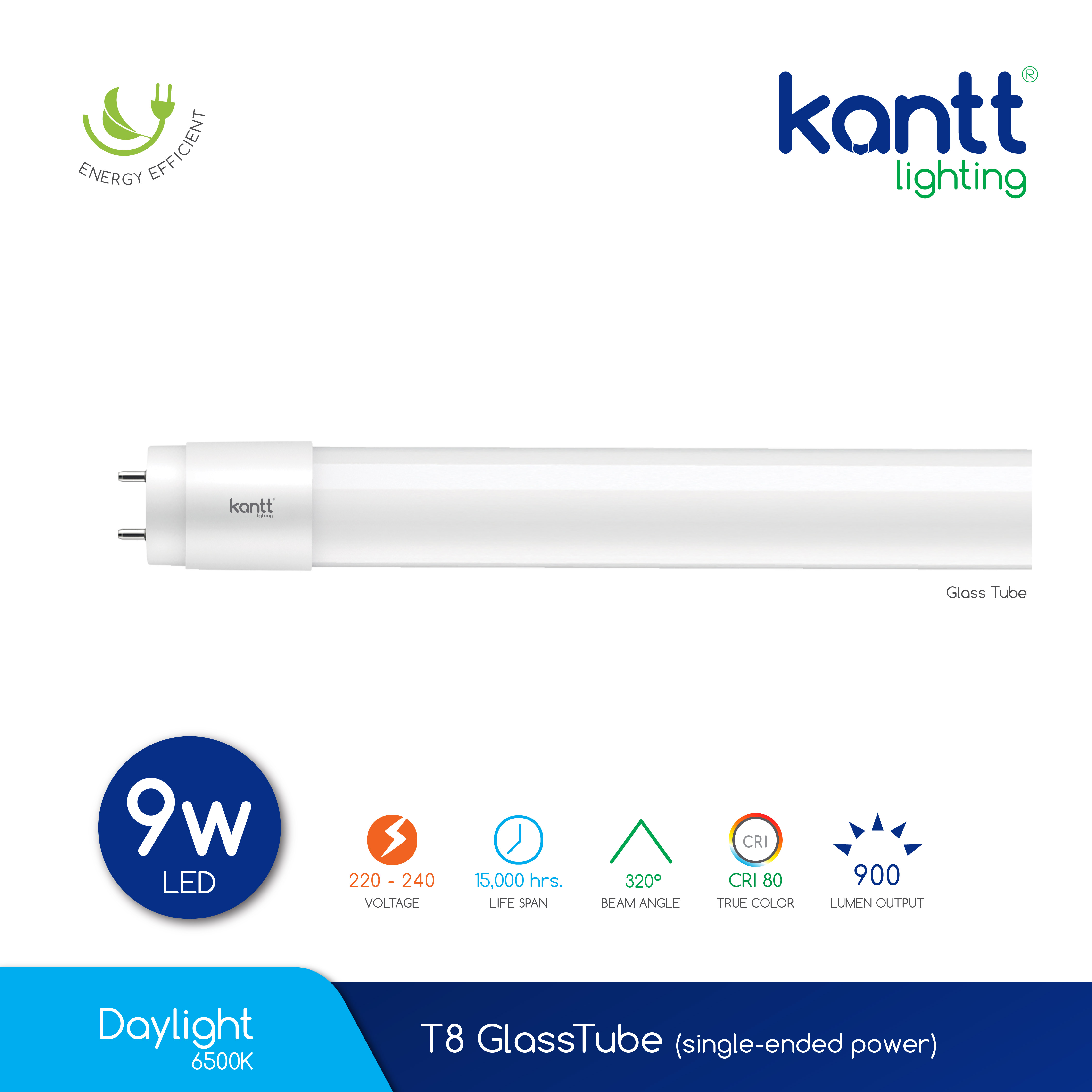 Kantt Lighting Daylight Led T Glasstube Single Ended Power W