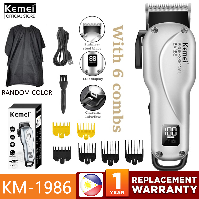 Kemei Km Rechargeable Hair Clipper Professional Hair Trimmer For