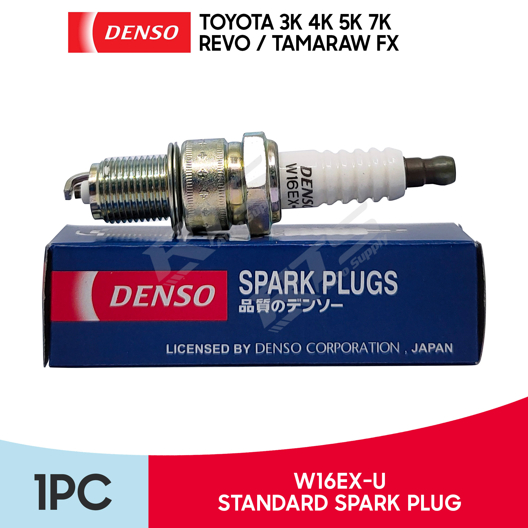 Denso W16EX U Standard Spark Plug For Toyota Tamaraw Fx Revo 3k 4k