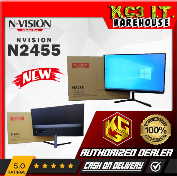 NVISION 24 INCH N2455 IPS 75HZ FRAMELESS GAMING MONITOR Lazada PH