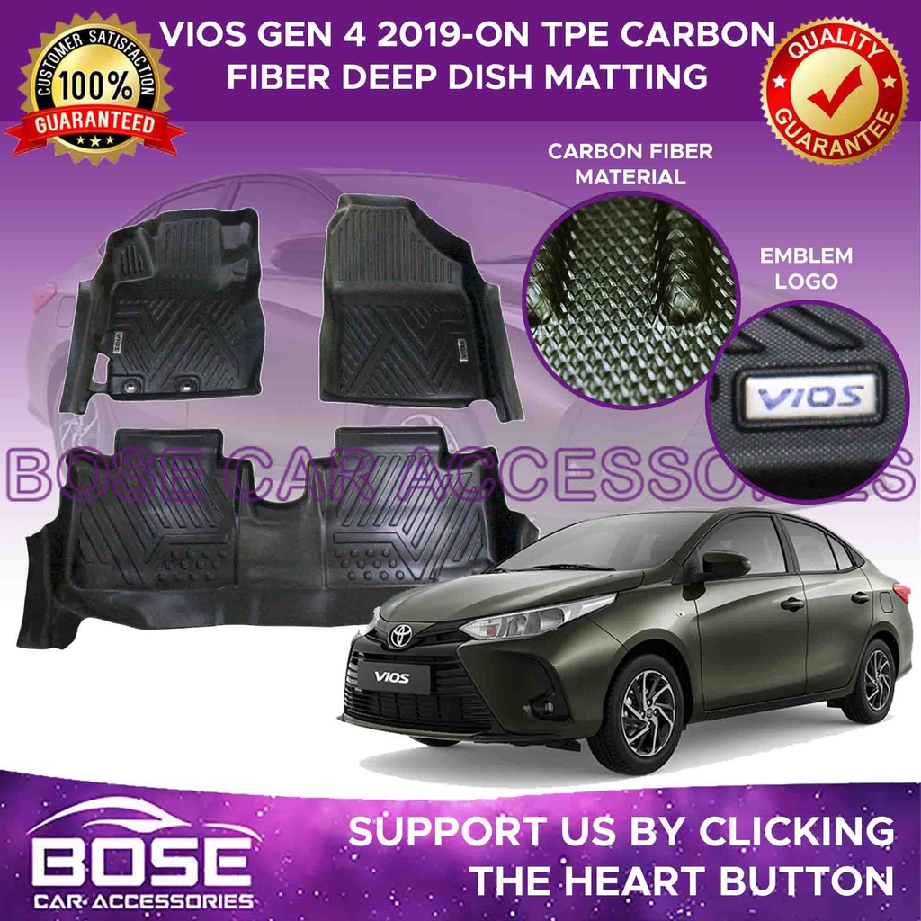 5D TPE 5D Carbon Fiber Deep Dish For Toyota Vios Prime E XE