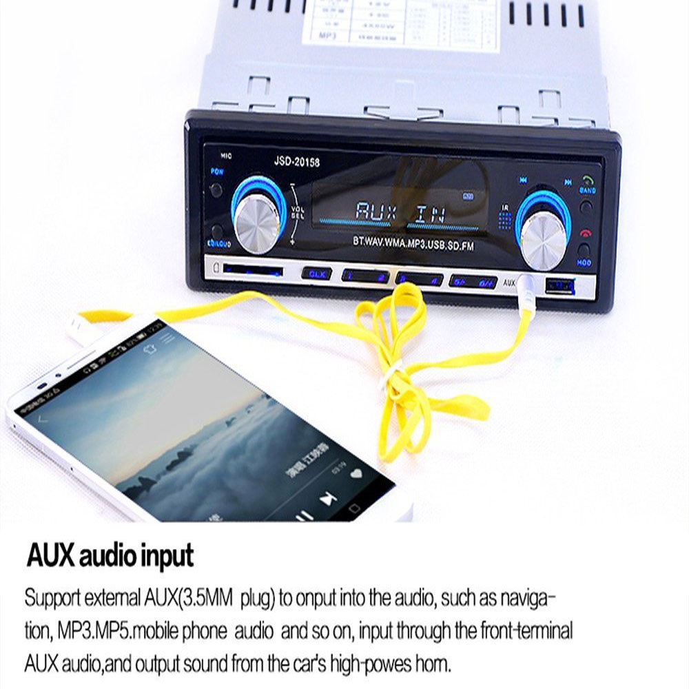 Jsd V Bluetooth V Car Audio Stereo Mp Player In Dash Fm