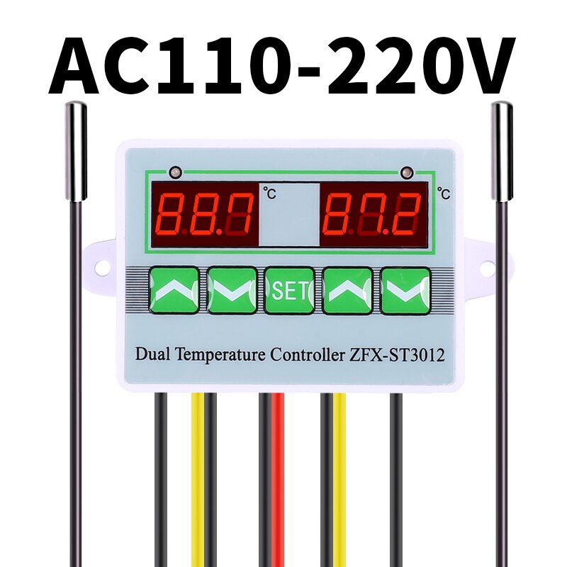 STC 3008 Dual Digital Thermostat Temperature Controller Incubator Two