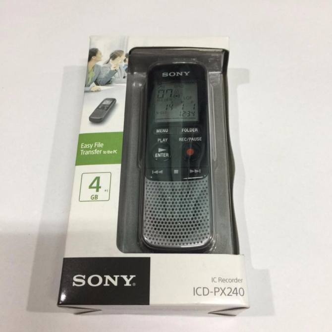 sony icd-px240 ic recorder 4gb[black]