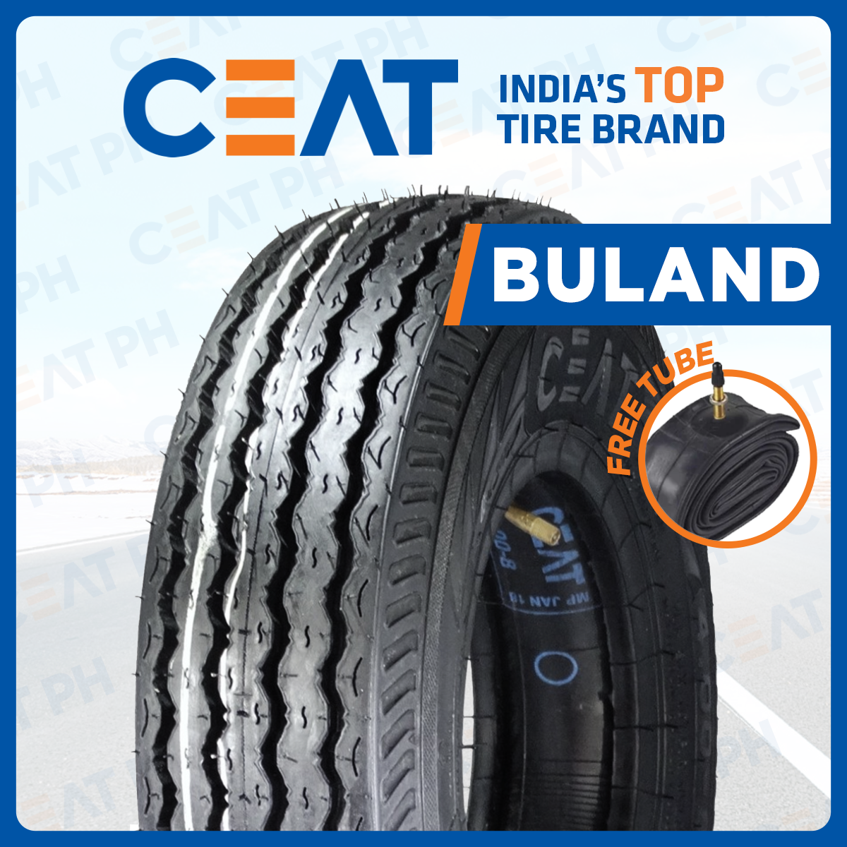 4 00 8 76E TT CEAT BULAND Motorcycle Tires For Bajaj RE Tuktuk Lazada PH