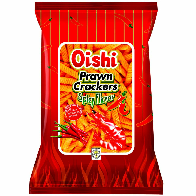 Oishi Prawn Crackers Spicy Flavor Snacks G Lazada Ph