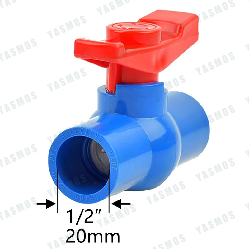 PVC Ball Valve Blue Plumbing Fixtures Gate Valves 1 2 3 4 1 20mm