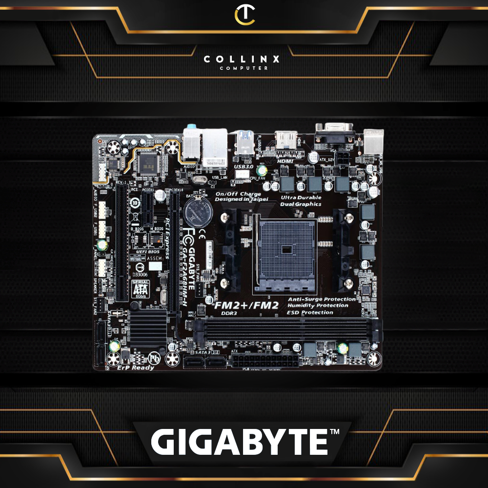 Gigabyte Fm A Hm H Motherboard For Cpu Socket Fm Fm Ddr Amd