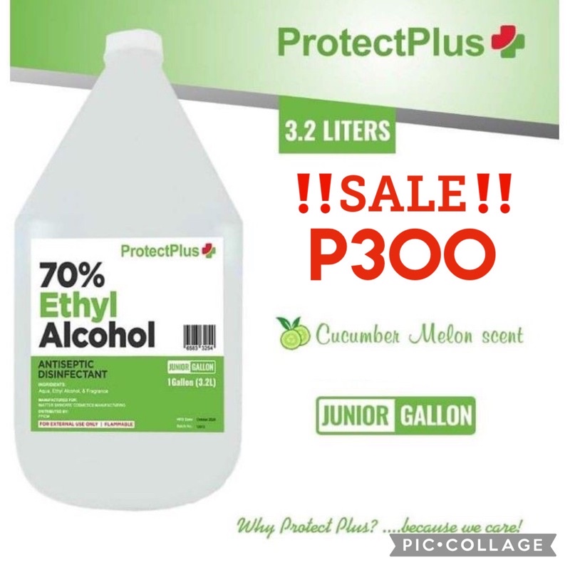 Protect Plus Alcohol Scented Unscented Gallon Isopropyl And Ethlysa