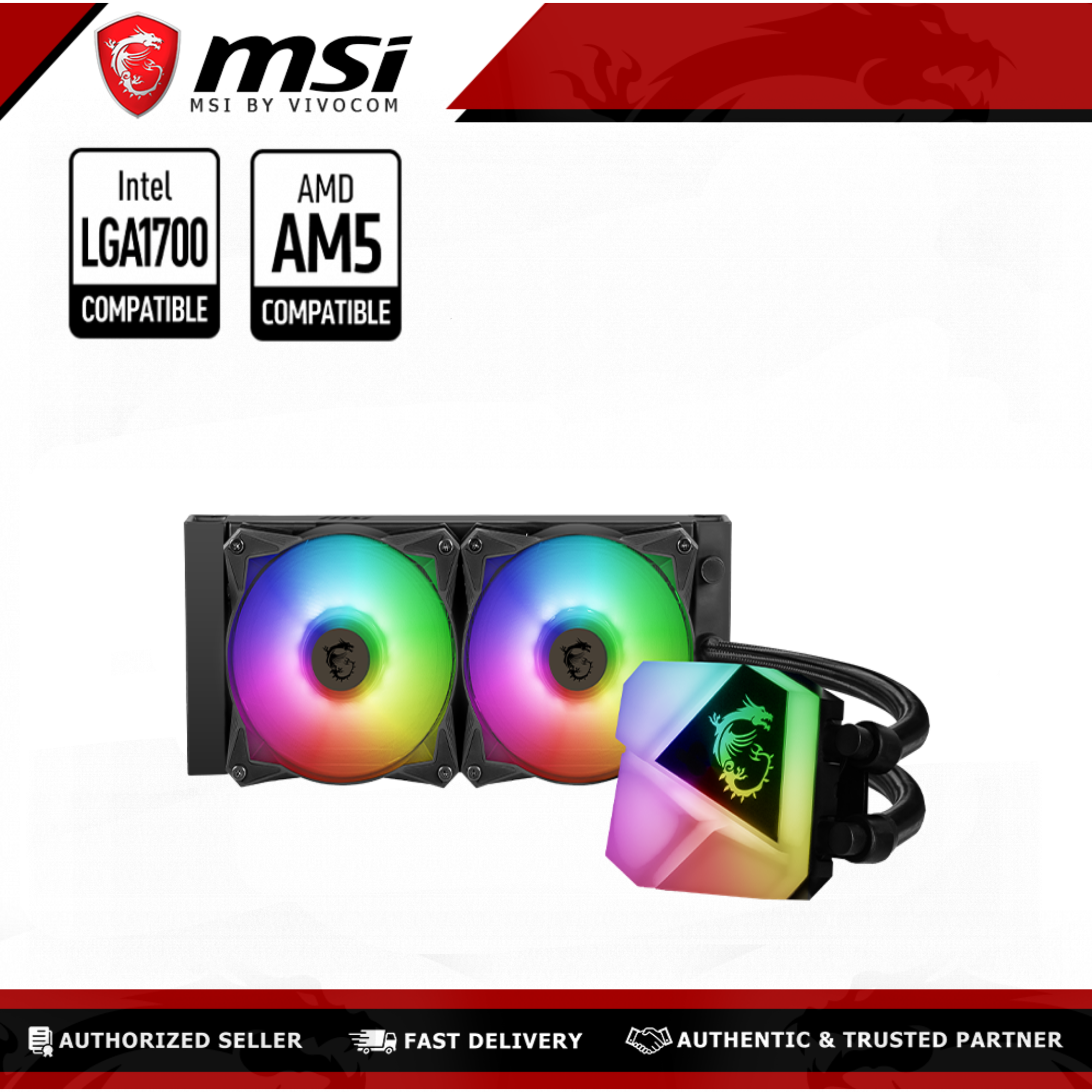 MSI MAG Coreliquid C240 240mm ARGB AIO Liquid Cooling Lazada PH