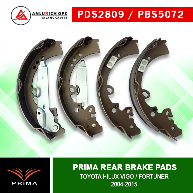 PRIMA BENDIX REAR BRAKE SHOES For TOYOTA HILUX VIGO FORTUNER 2004