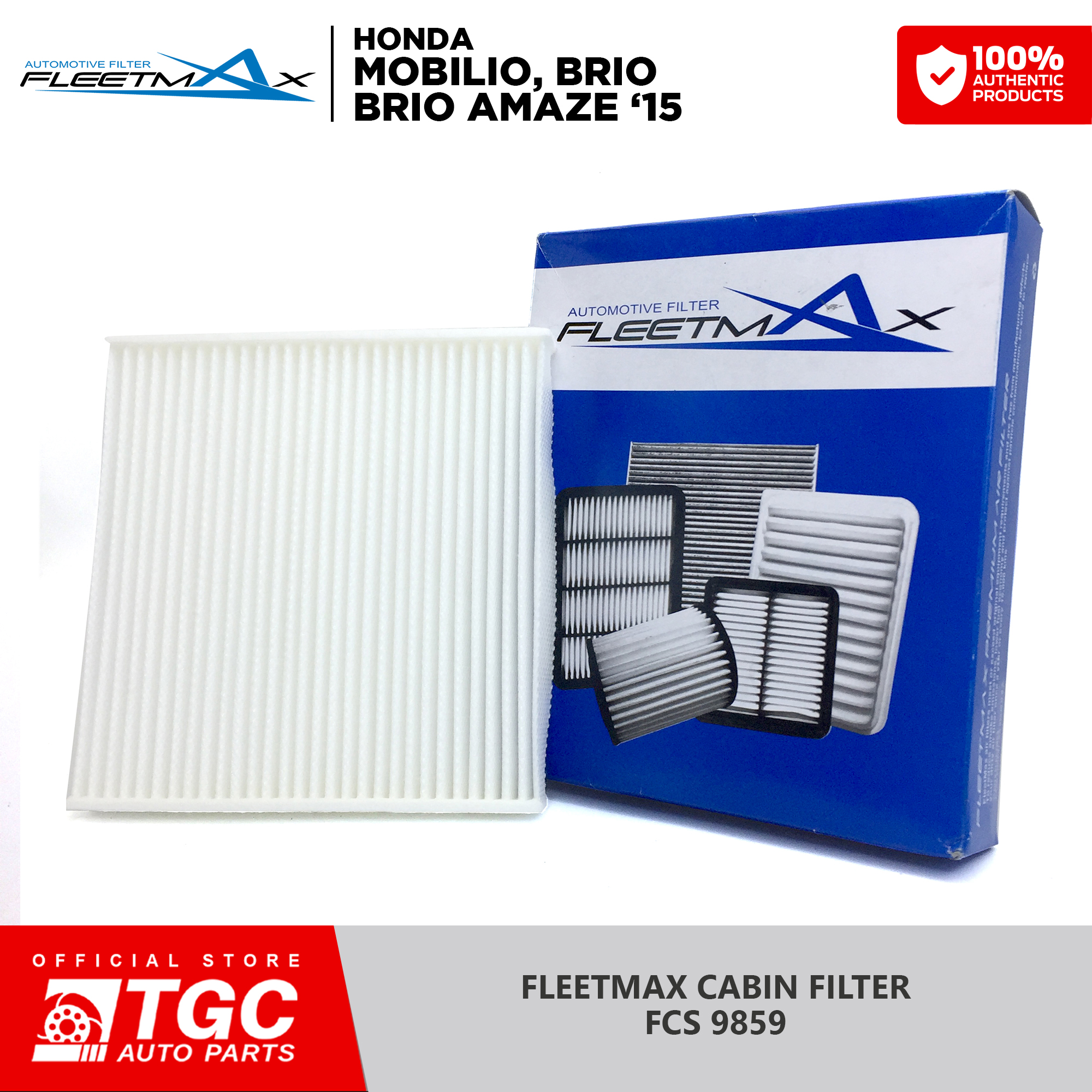 Fleetmax Cabin Filter Aircon Filter Honda Mobilio Brio 2014 2019