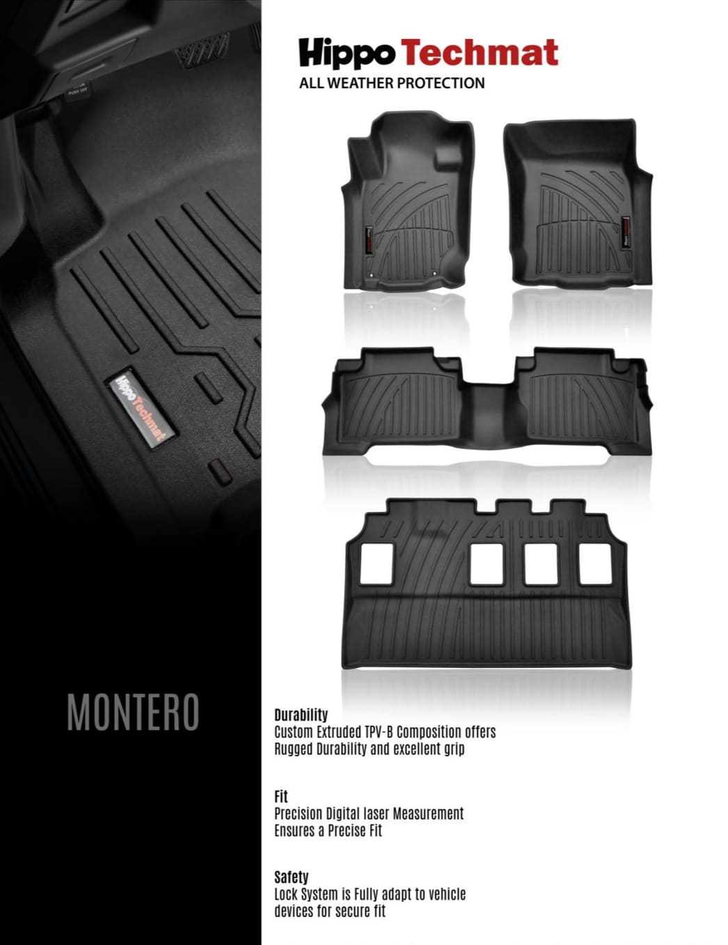 Montero Hippo Deep Dish Matting Pro Series St Rd Row