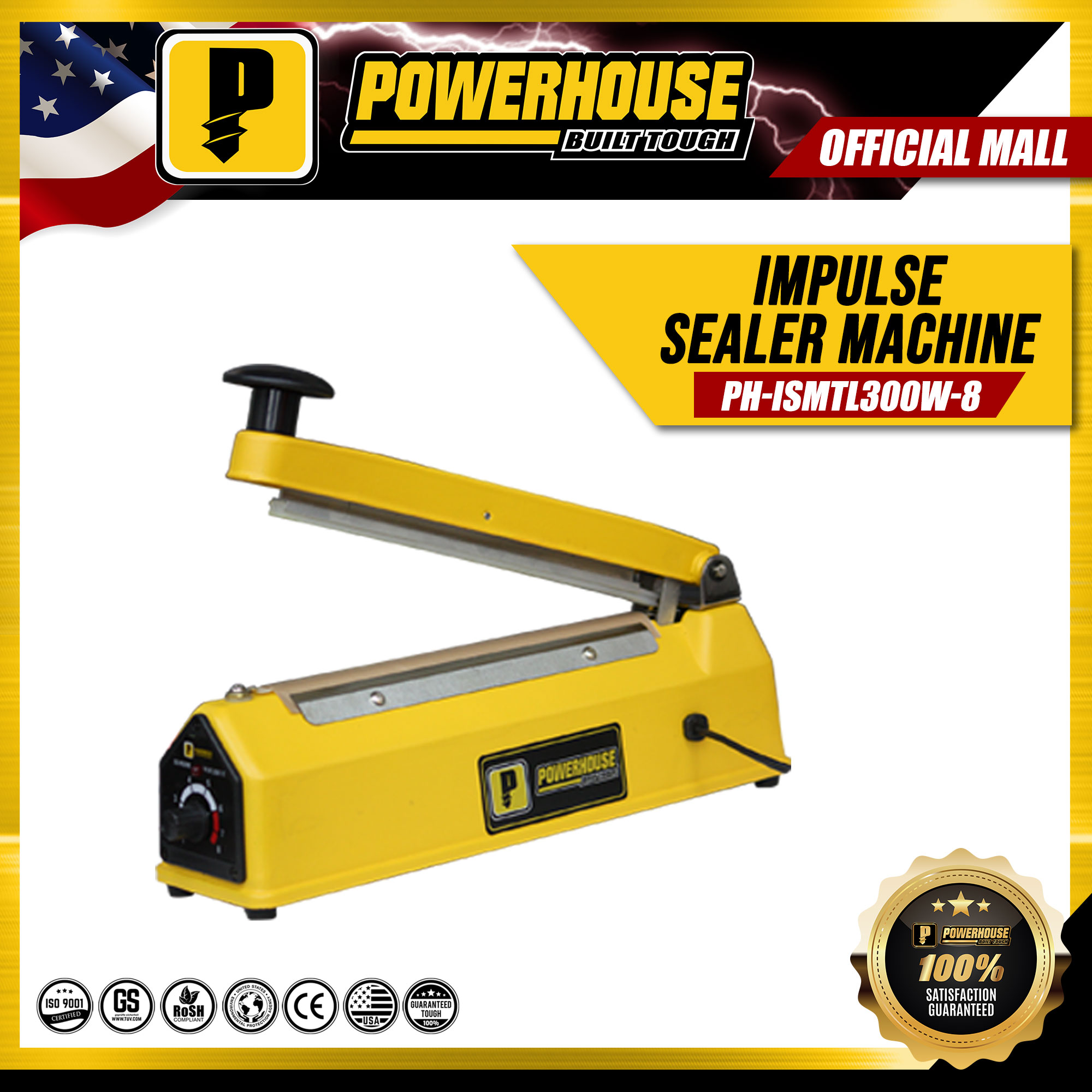 POWERHOUSE Industrial Impulse Sealer Machine 8 Inch 12 Inch SOLD