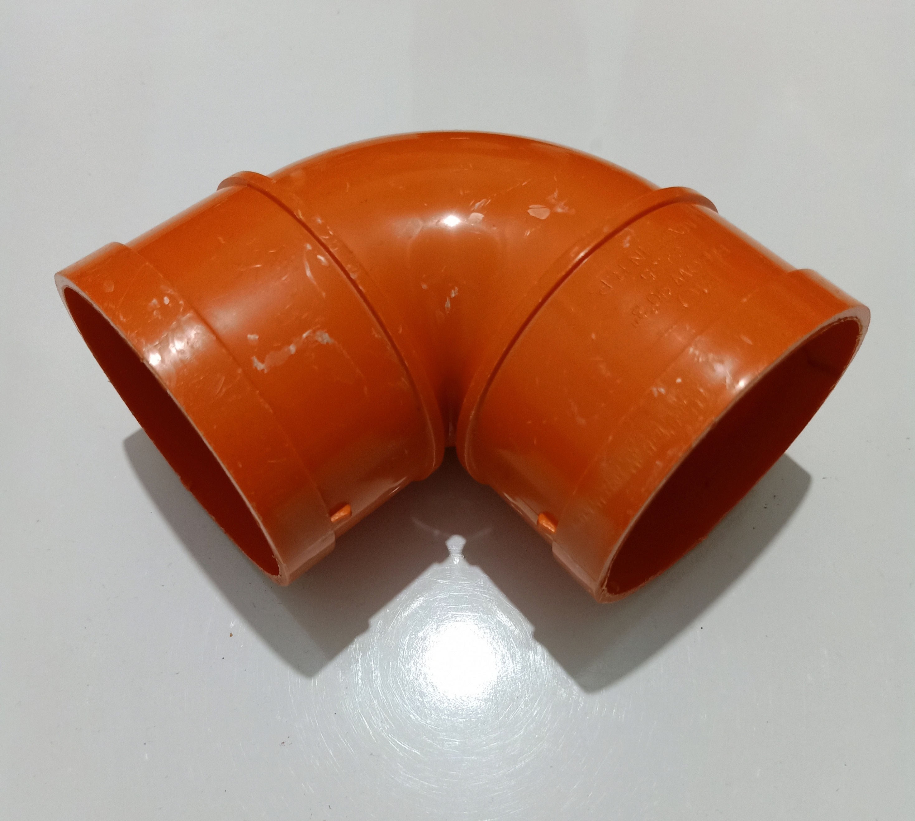 PVC Pipe Orange Fittings 3 Elbow Tee Coupling Cleanout Wye And