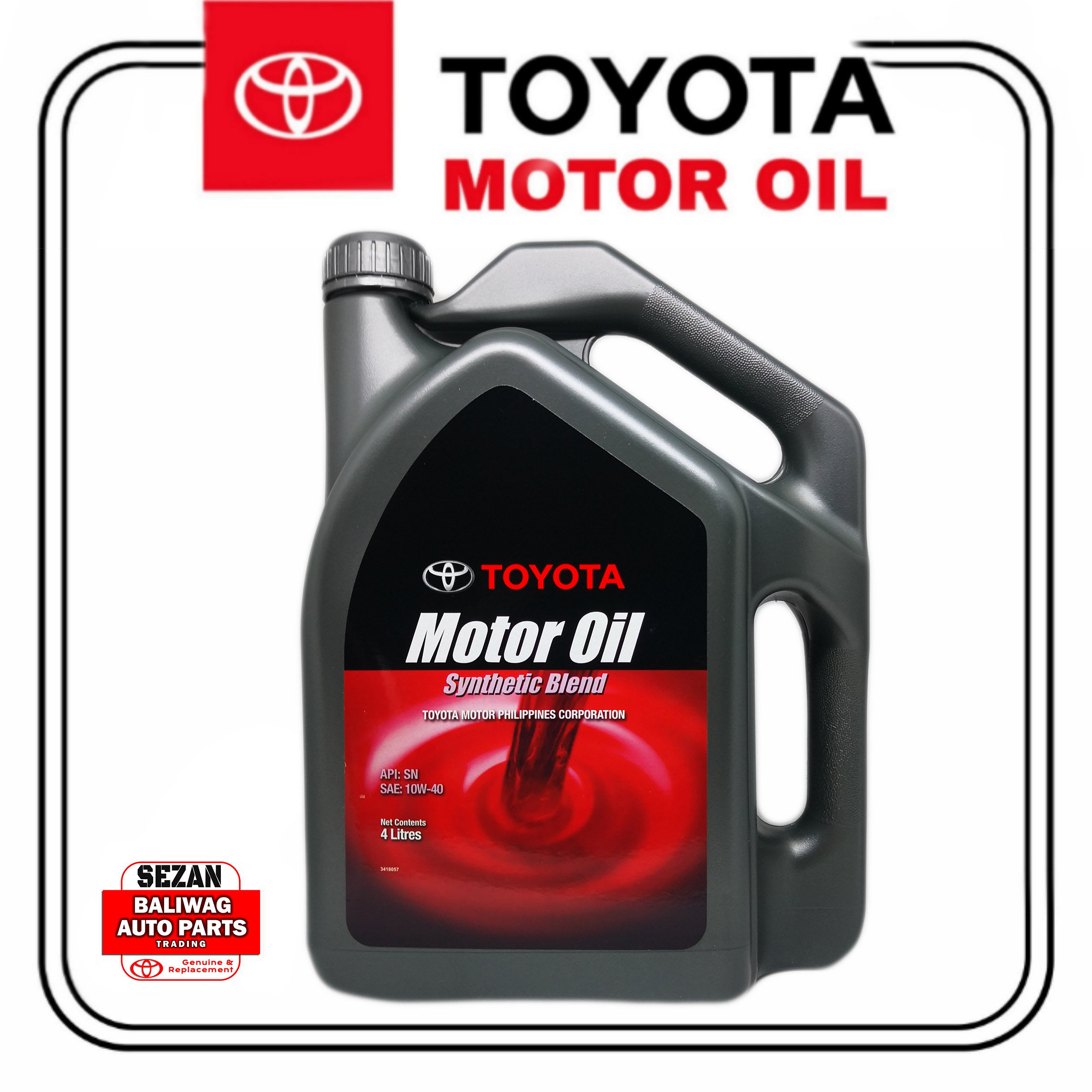 W Synthetic Blend Liters Original Toyota Motor Oil