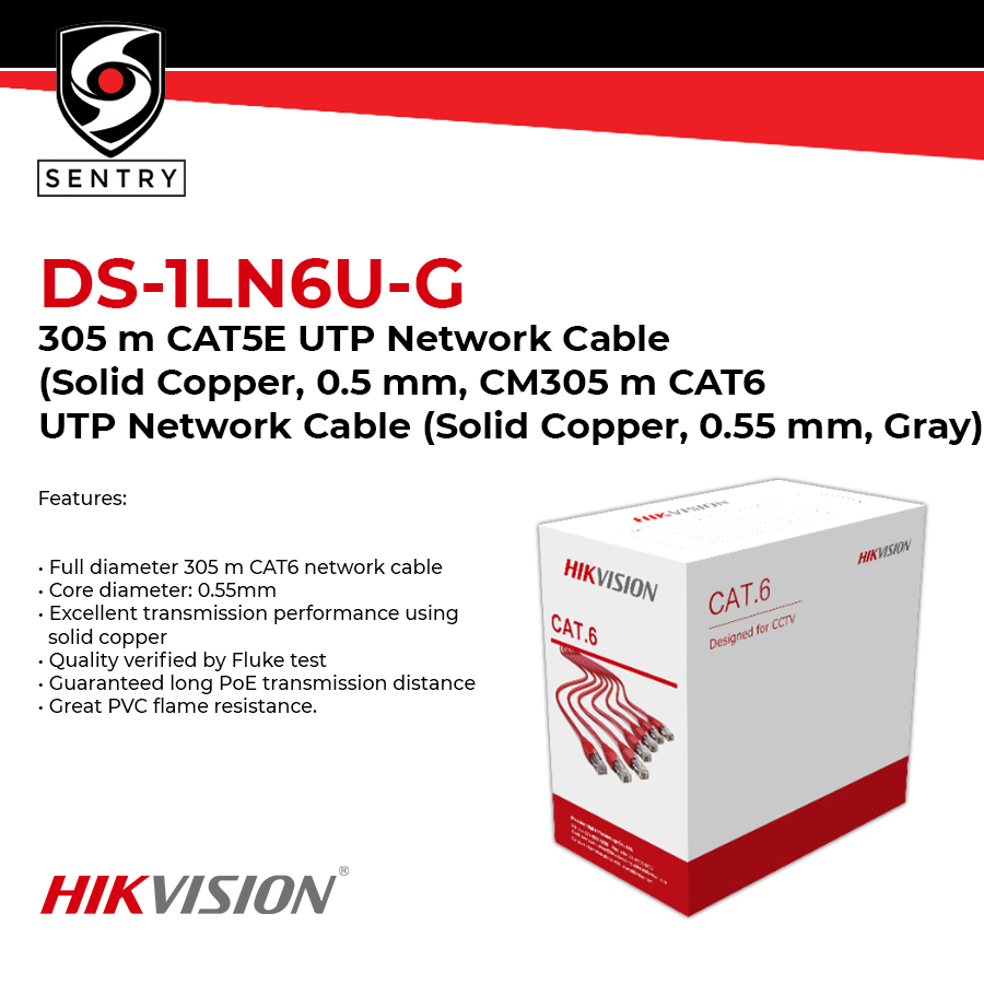 Hikvision Ds Ln U G M Cat E Utp Network Cable Solid Copper