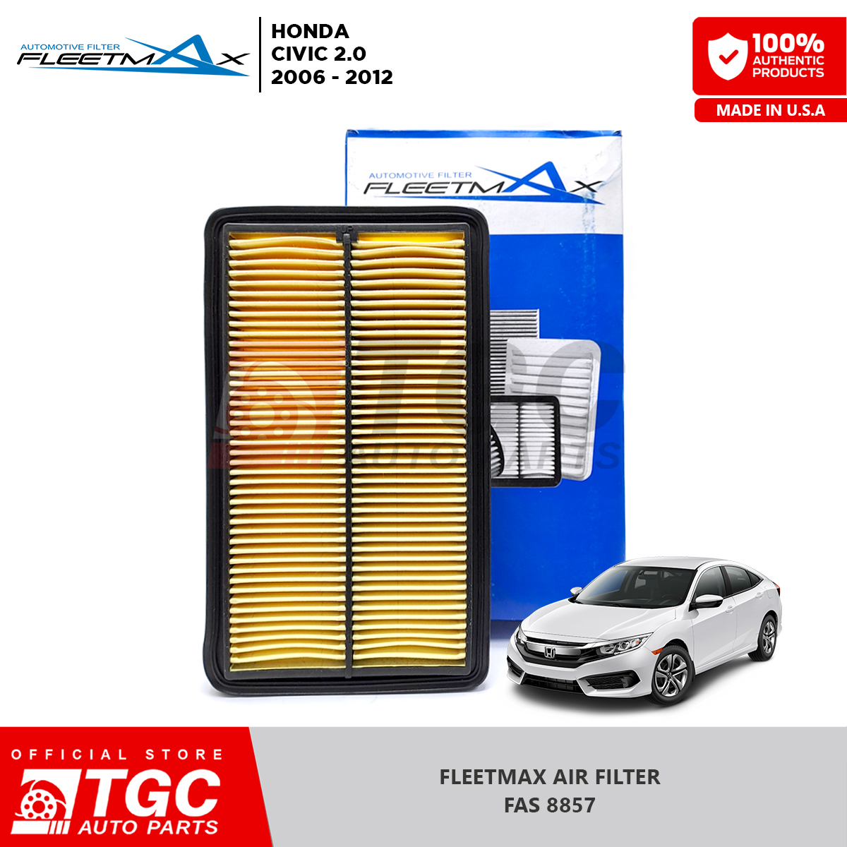 Fleetmax Air Filter Air Cleaner Honda Civic Fas