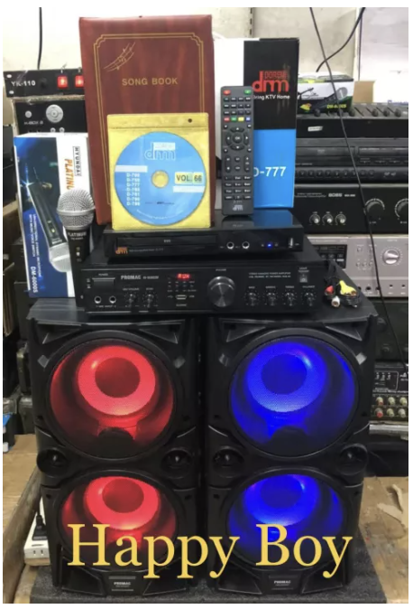 Karaoke Set Original Promac Speaker Spk With Amplifier Megapro