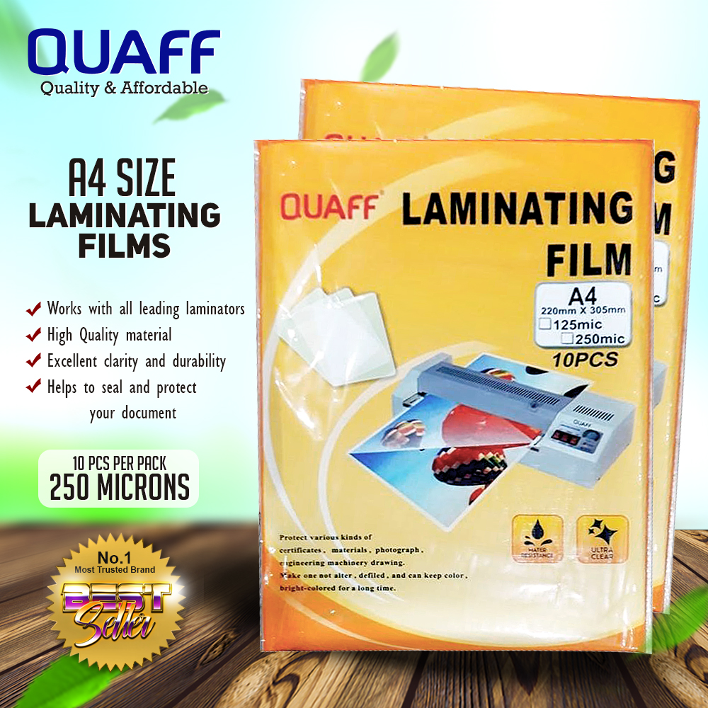 Sheets A Size Quaff Laminating Film Micron Micron Hot