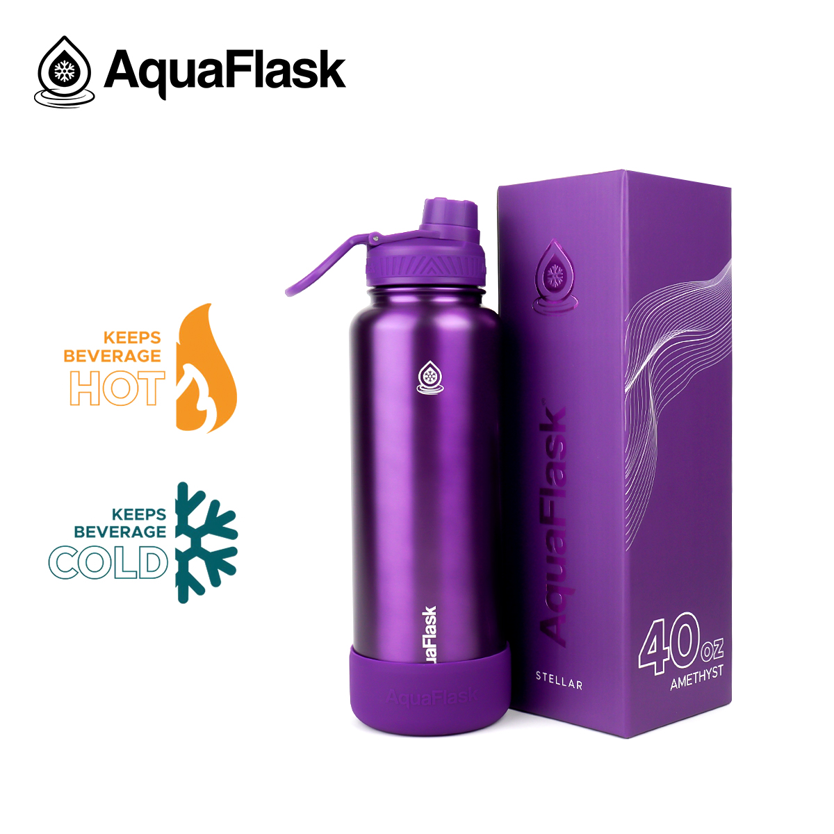 AQUAFLASK Stellar Collection W Silicone Boot Limited Edition Wide