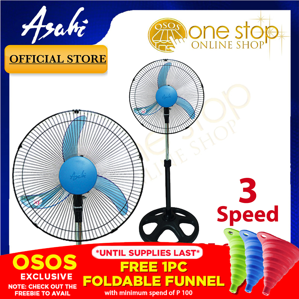 Asahi Original Power Fan Electric Fan L Stand Fan With Thermal Cut