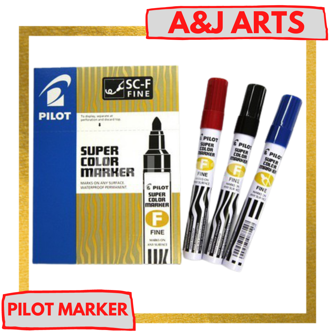 Pilot Permanent Marker Broad Fine Sold Per Piece Pilot Super Color