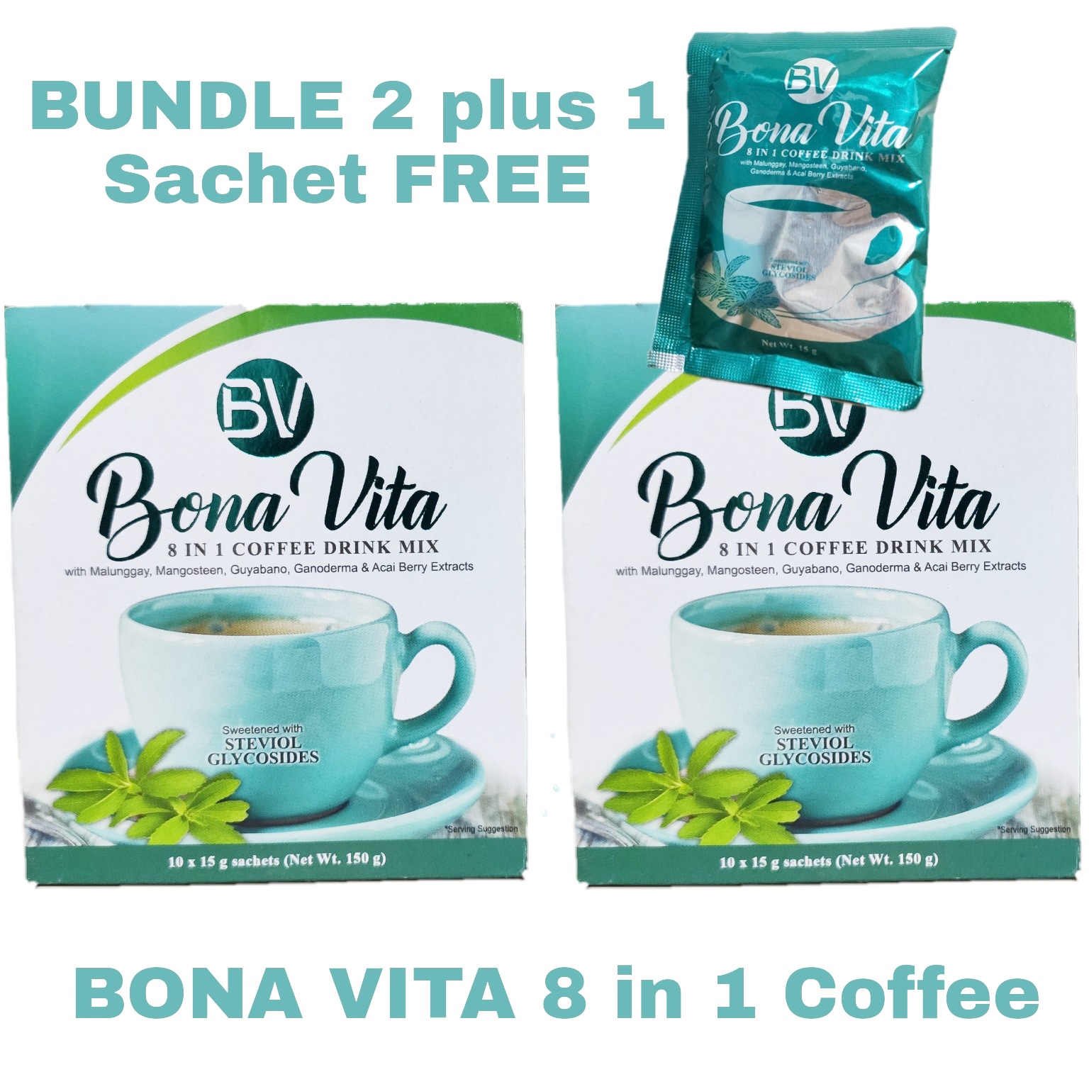 Boxes Sachet Bona Vita In Coffee Sale With Mangosteen