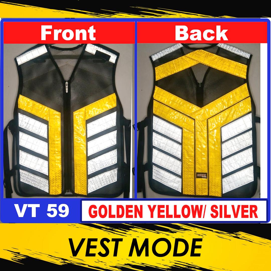 Vt Vest For Motorcycle Rider High Visibility Safety Vest