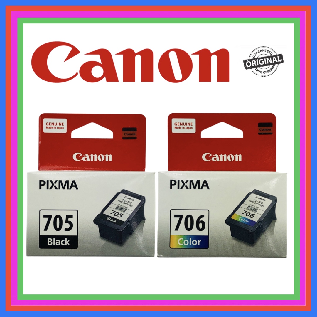 Canon Pixma Original Ink Cartridge PG 705 Black And CL 706 Tri Color