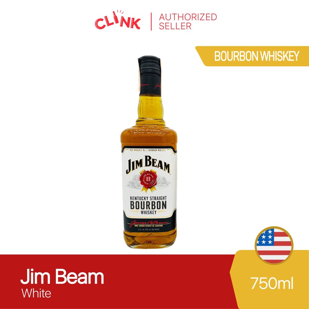 Hot D Ch Jim Beam White Kentucky Straight Bourbon Whiskey Ml