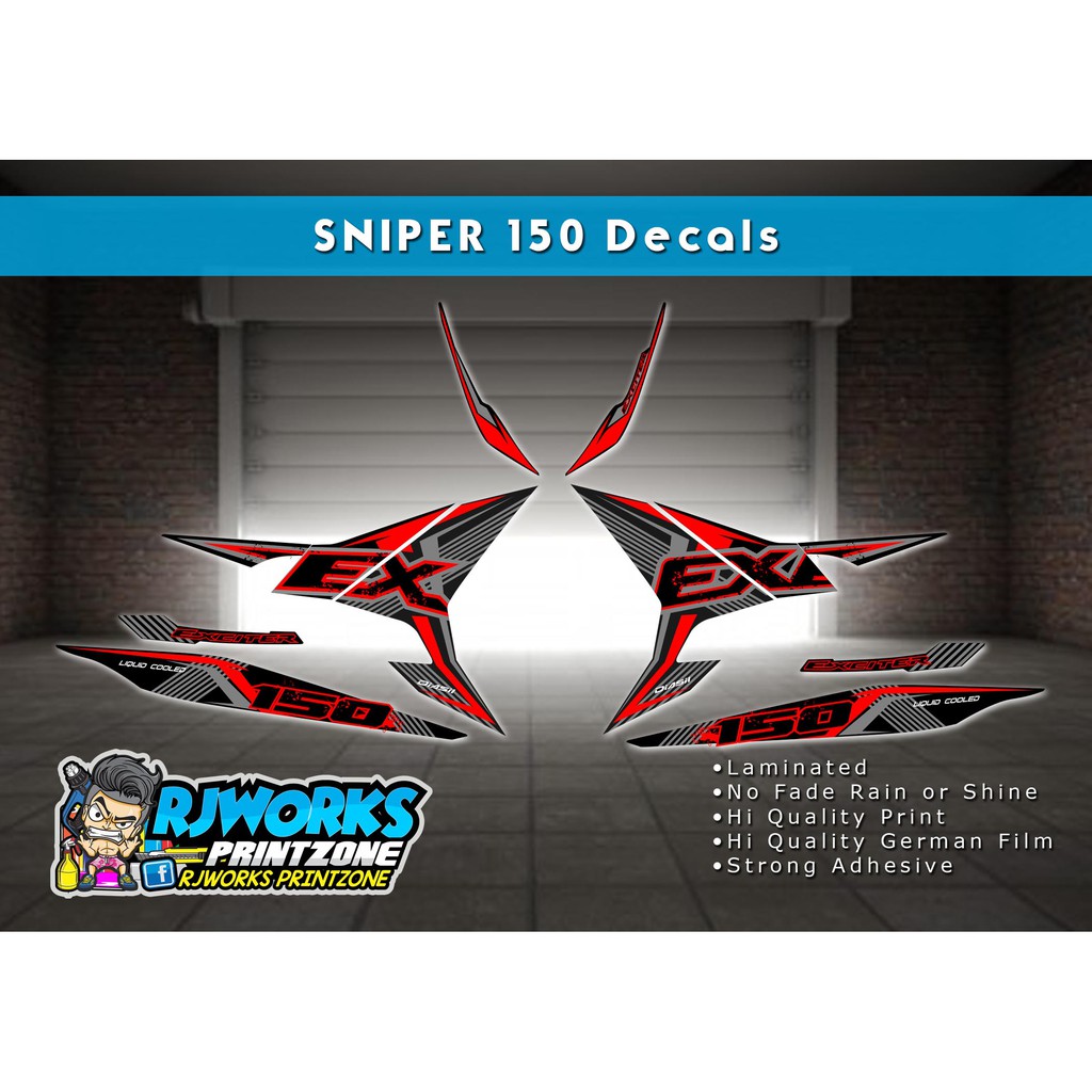 Sniper Decals Exciter Decals Lazada Ph