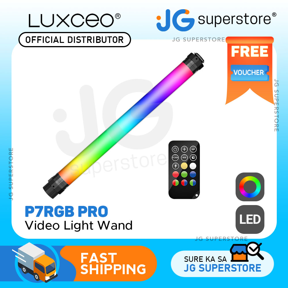 Luxceo P Rgb Pro Led Rgb Waterproof Video Light With Lighting Modes