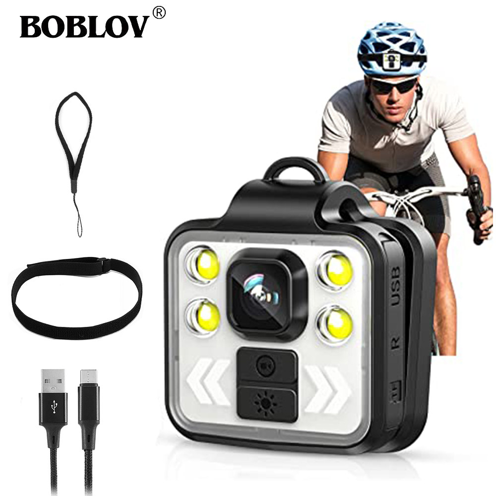 BOBLOV Wearable Action Camera With Head Strap 1080P Body Worn Camera