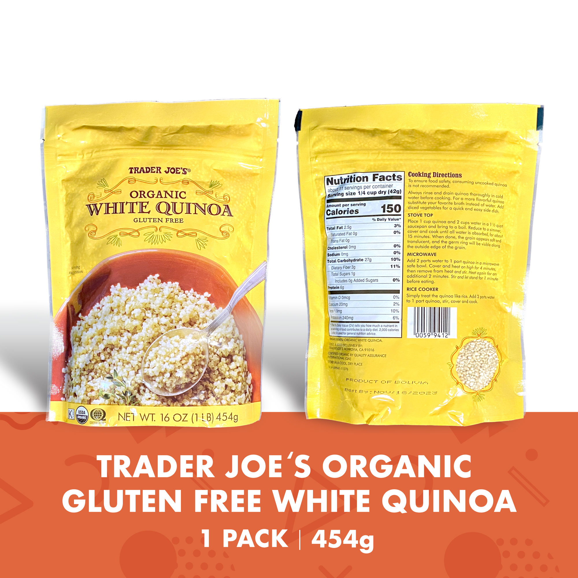 Trader Joe S Organic White Quinoa 16 Oz 454 G Lazada PH