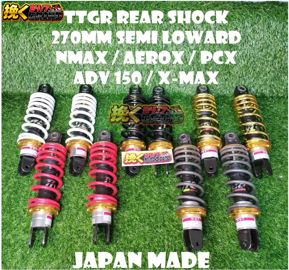 TTGR REAR SHOCK 270mm SEMI LOWERED NMAX AEROX NOUVO Z PCX 150