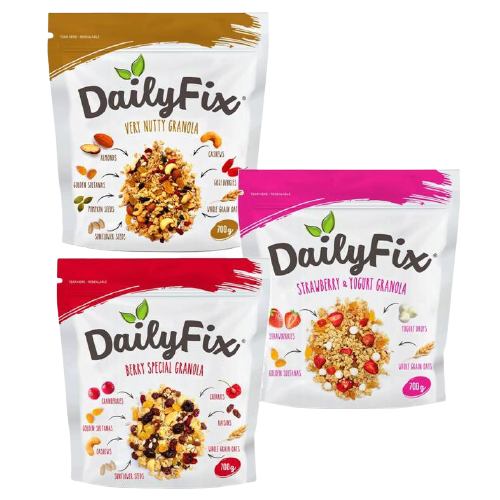 Daily Fix Berry Special Strawberry Yogurt Very Nutty Granola G