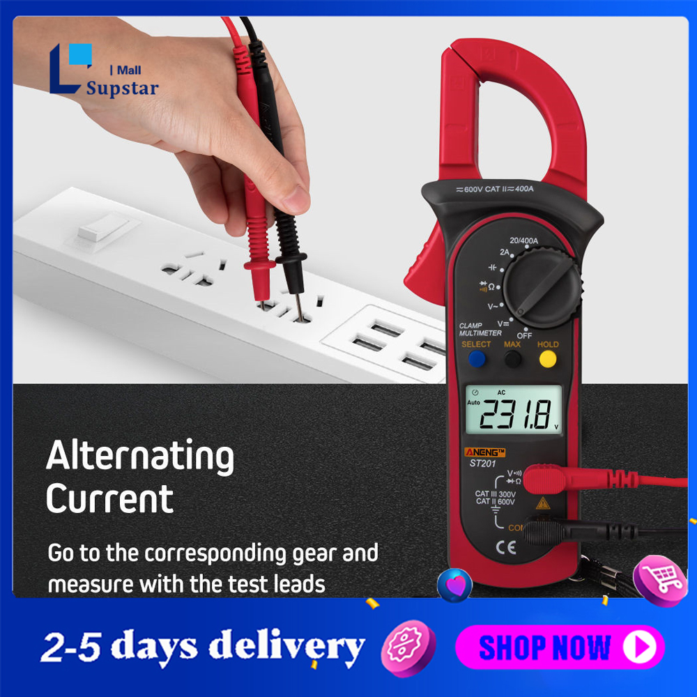 Fast Deliveryst Digital Clamp Meters Multimeter Resistance Ohm