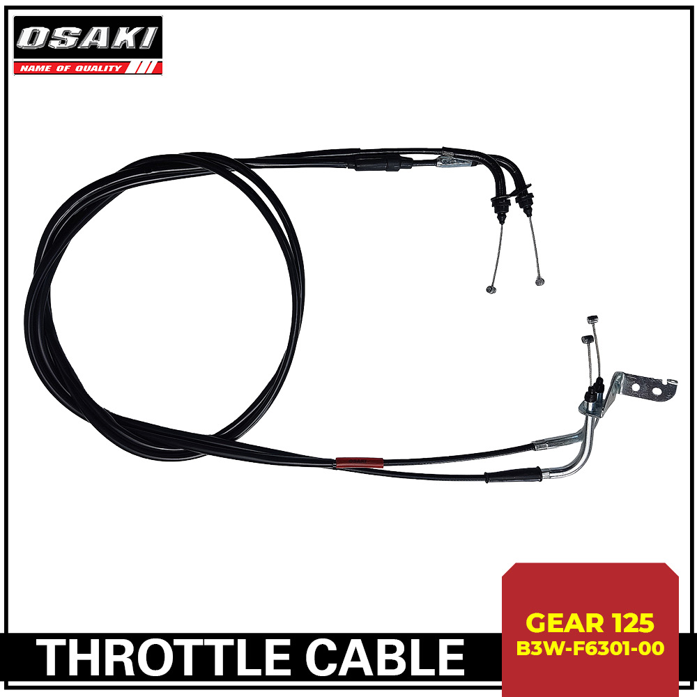 Osaki Yamaha Gear Gear S Motorcycle Throttle Cable B W F