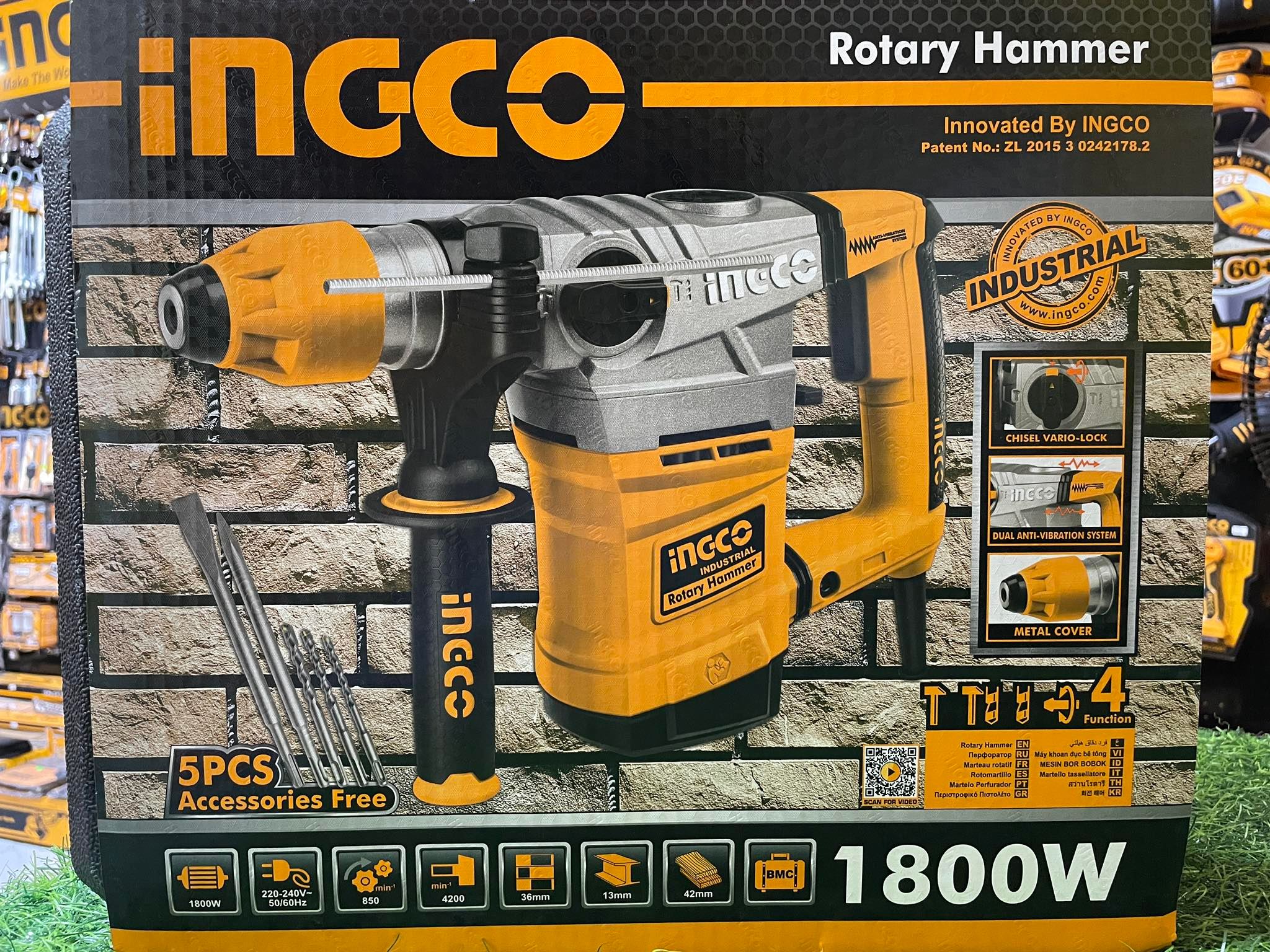 FREE TAPE MEASURE Ingco Rotary Hammer 1800W RH18008 Lazada PH